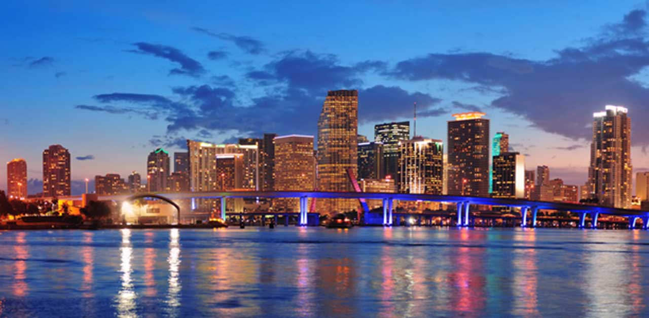 Miami, FL skyline at night, Planned Companies